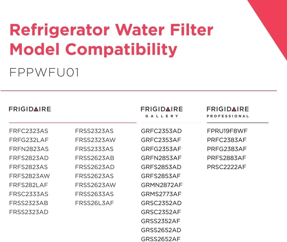 Frigidaire® FPPWFU01 Genuine Refrigerator Water Filter — PurePour PWF-1