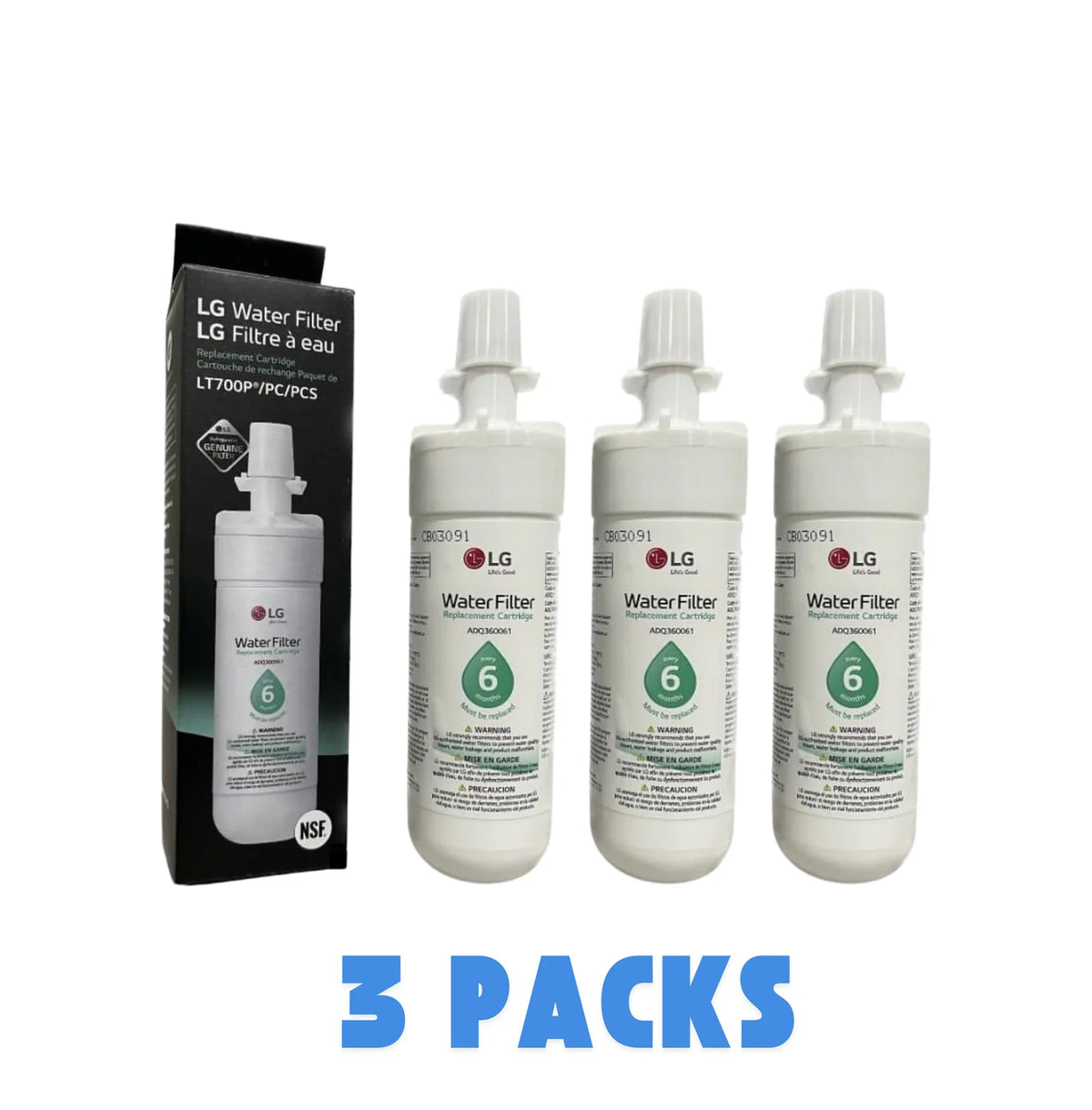 LG® LT700P Genuine Refrigerator Water Filter