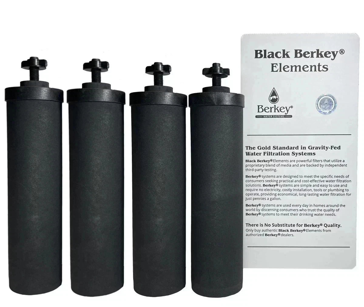 BB9-2 Black Berkey® Water Filter Replacement Elements –4 Pack