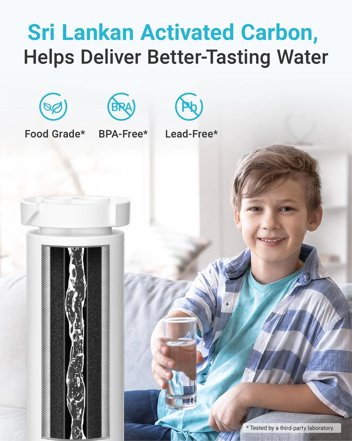 GE® XWFE Refrigerator Water Filter Without Chip – NSF-Certified Replacement for XWF Systems
