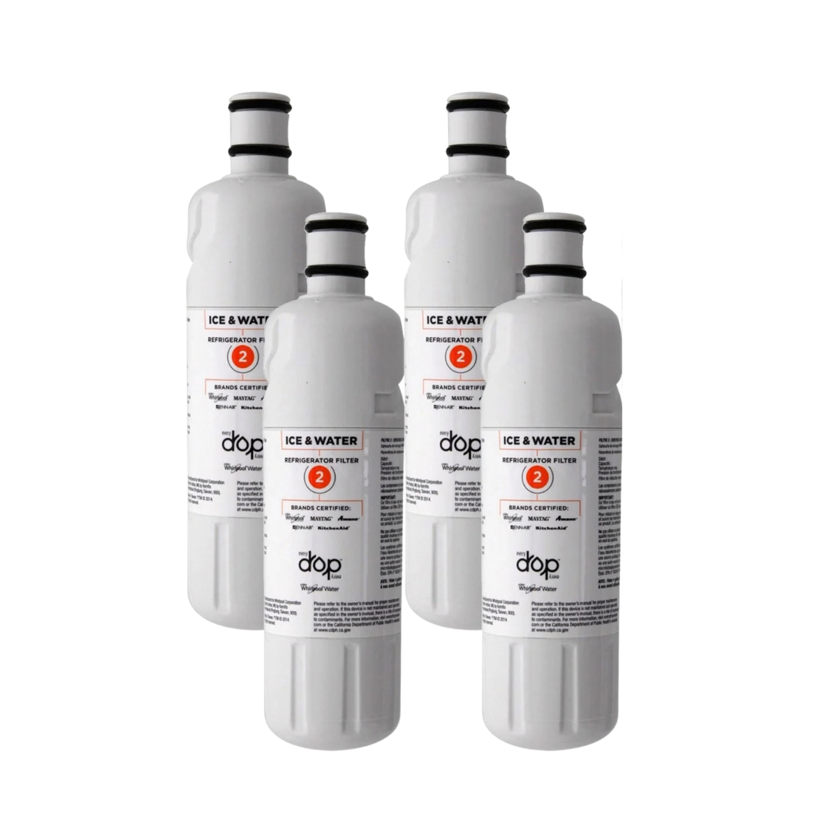 Whirlpool® W10413645A Filter 2 Refrigerator Water Filter