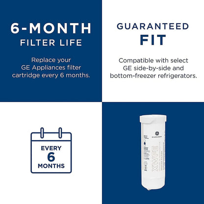 GE® XWF Genuine Replacement Refrigerator Water Filter — Without RFID Chip
