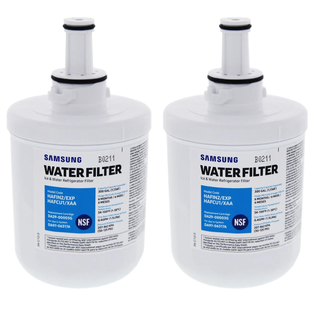 Samsung® DA29-00003G Refrigerator Water Filter Replacement