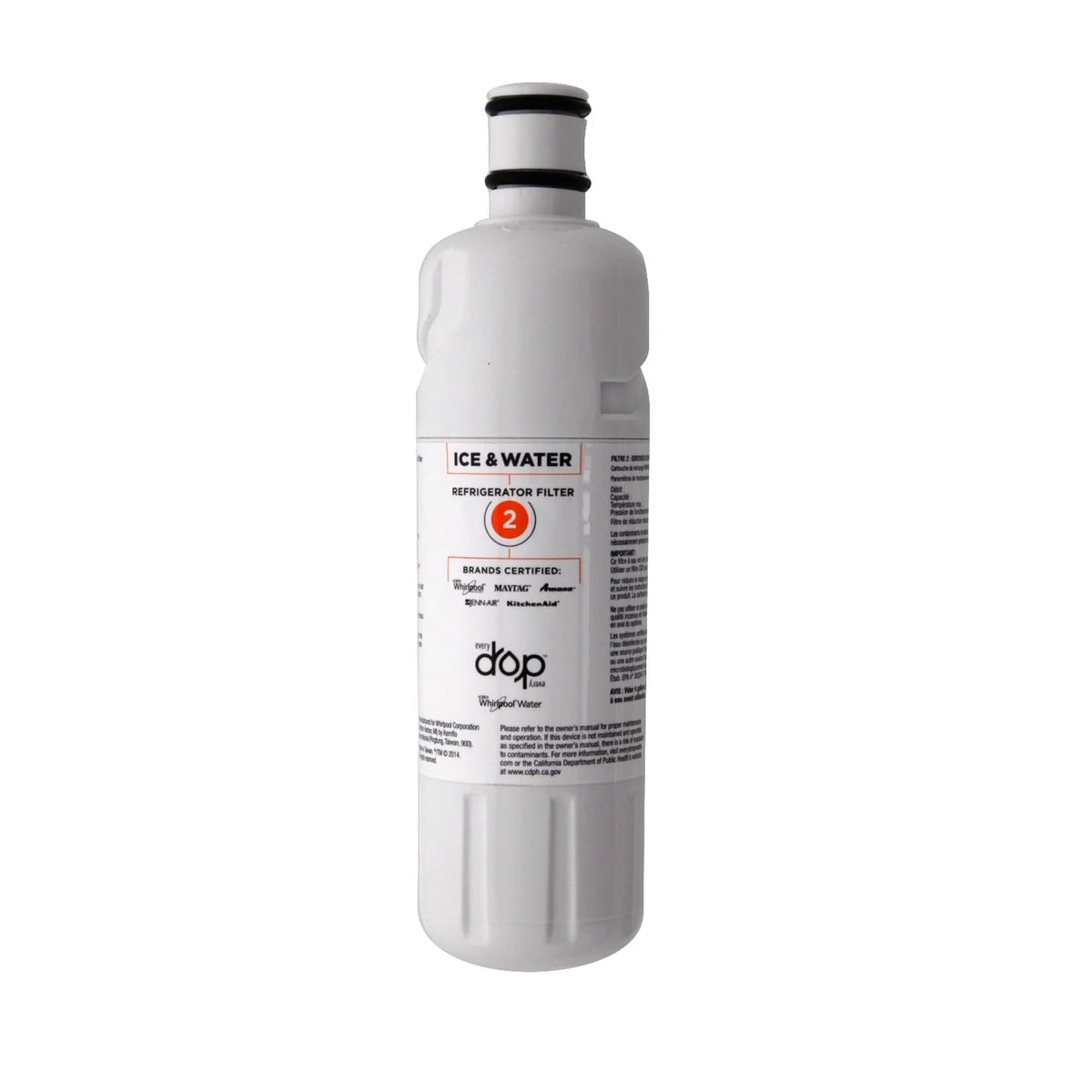 Whirlpool® W10413645A Filter 2 Refrigerator Water Filter