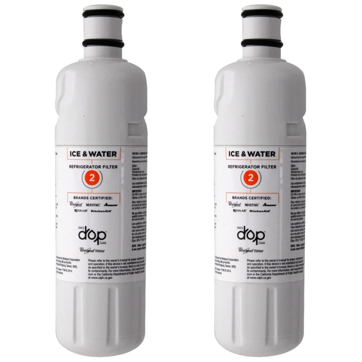 Whirlpool® W10413645A Filter 2 Refrigerator Water Filter