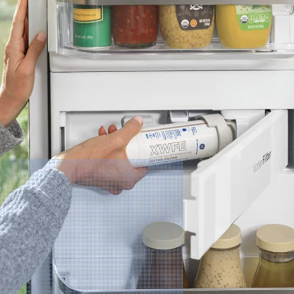 GE® XWFE Refrigerator Water Filter Without Chip – NSF-Certified Replacement for XWF Systems